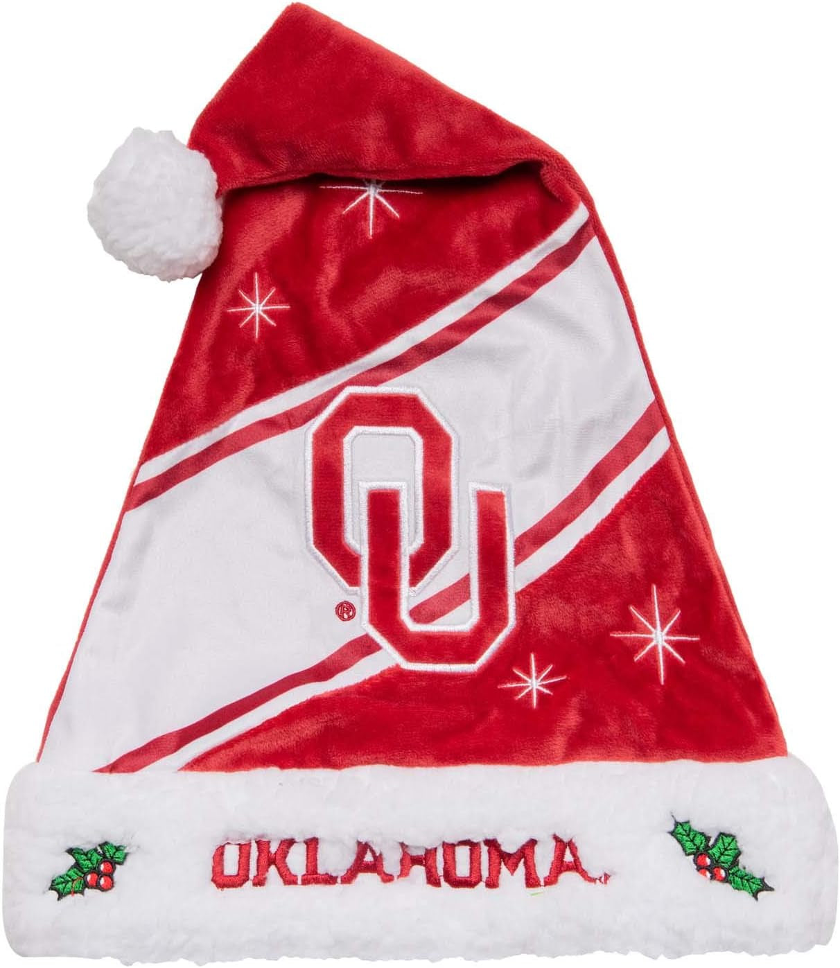 FOCO NCAA Team Logo High End Holiday Santa Cap Hat