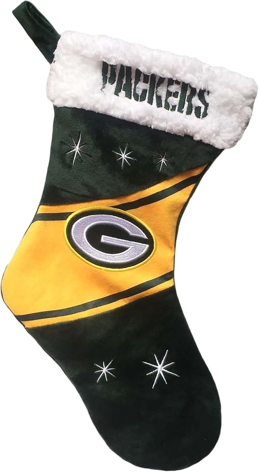 Foco NFL Team Logo Plush 17" Holiday High End Stocking