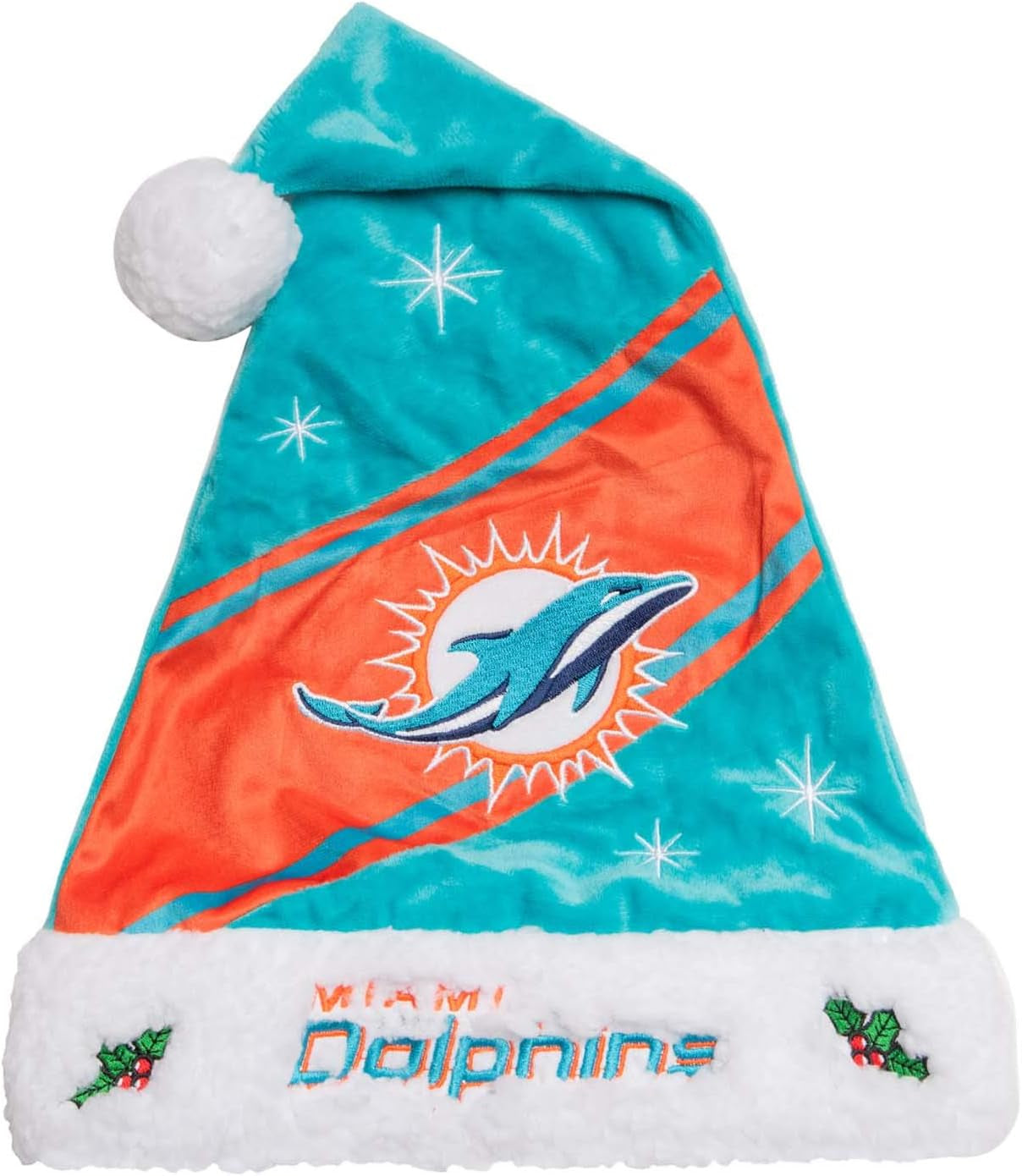 Foco NFL Team Logo High End Holiday Santa Cap Hat