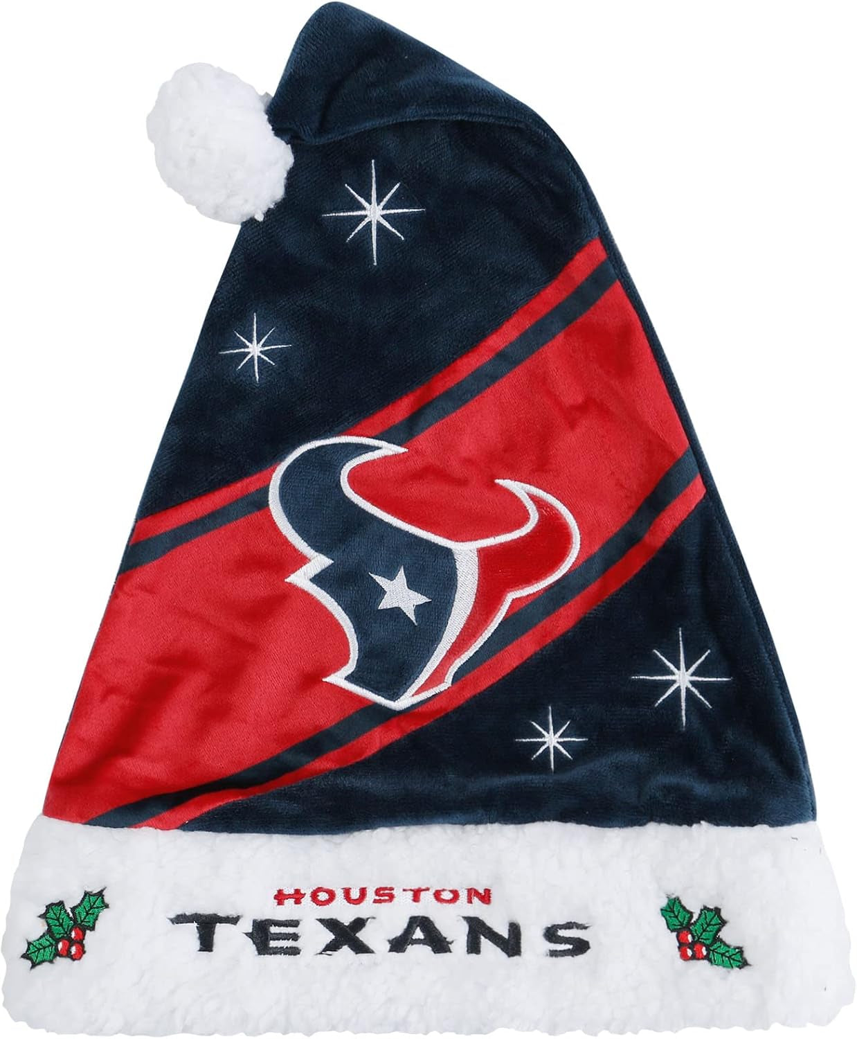 Foco NFL Team Logo High End Holiday Santa Cap Hat