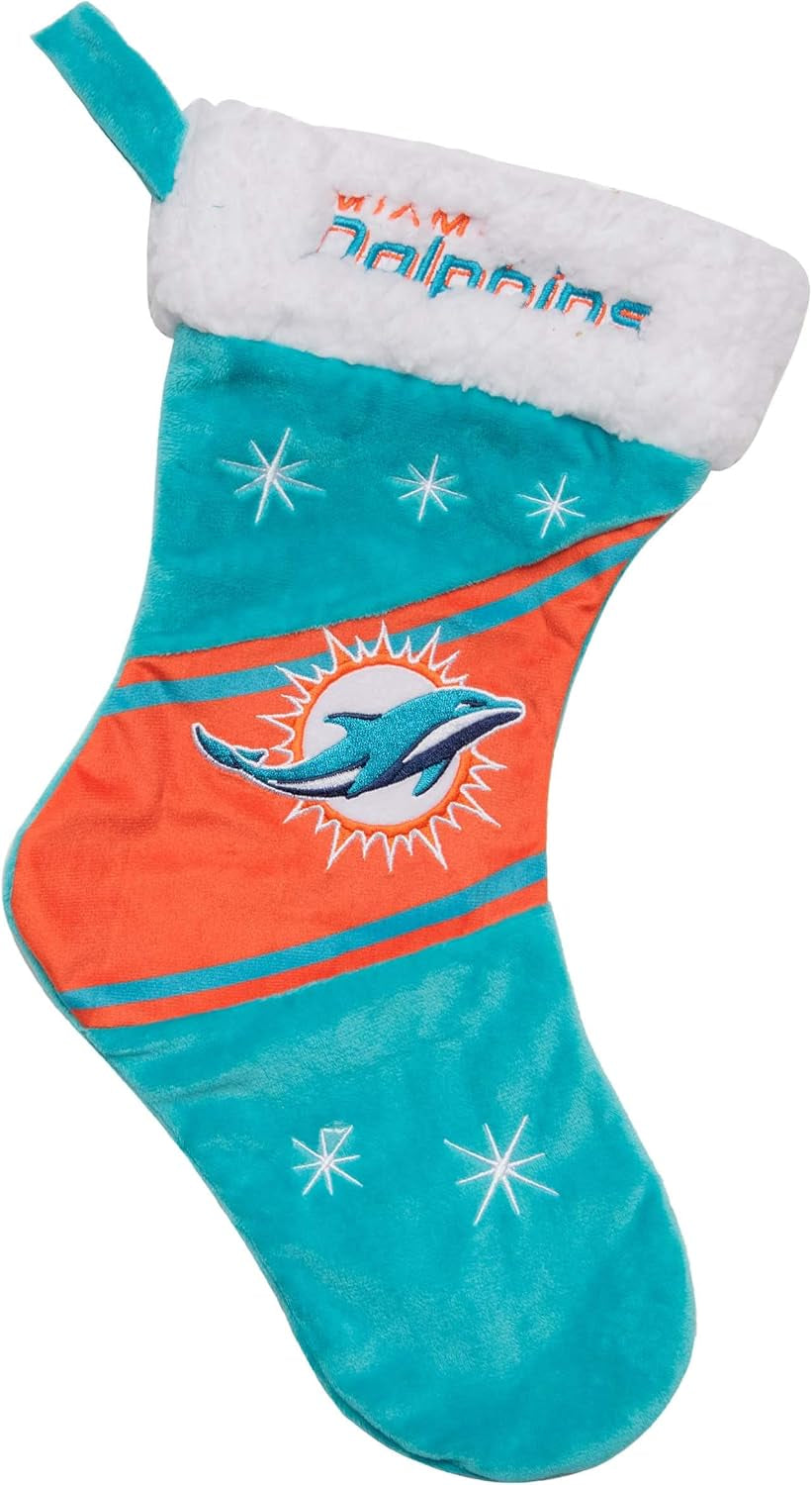 Foco NFL Team Logo Plush 17" Holiday High End Stocking