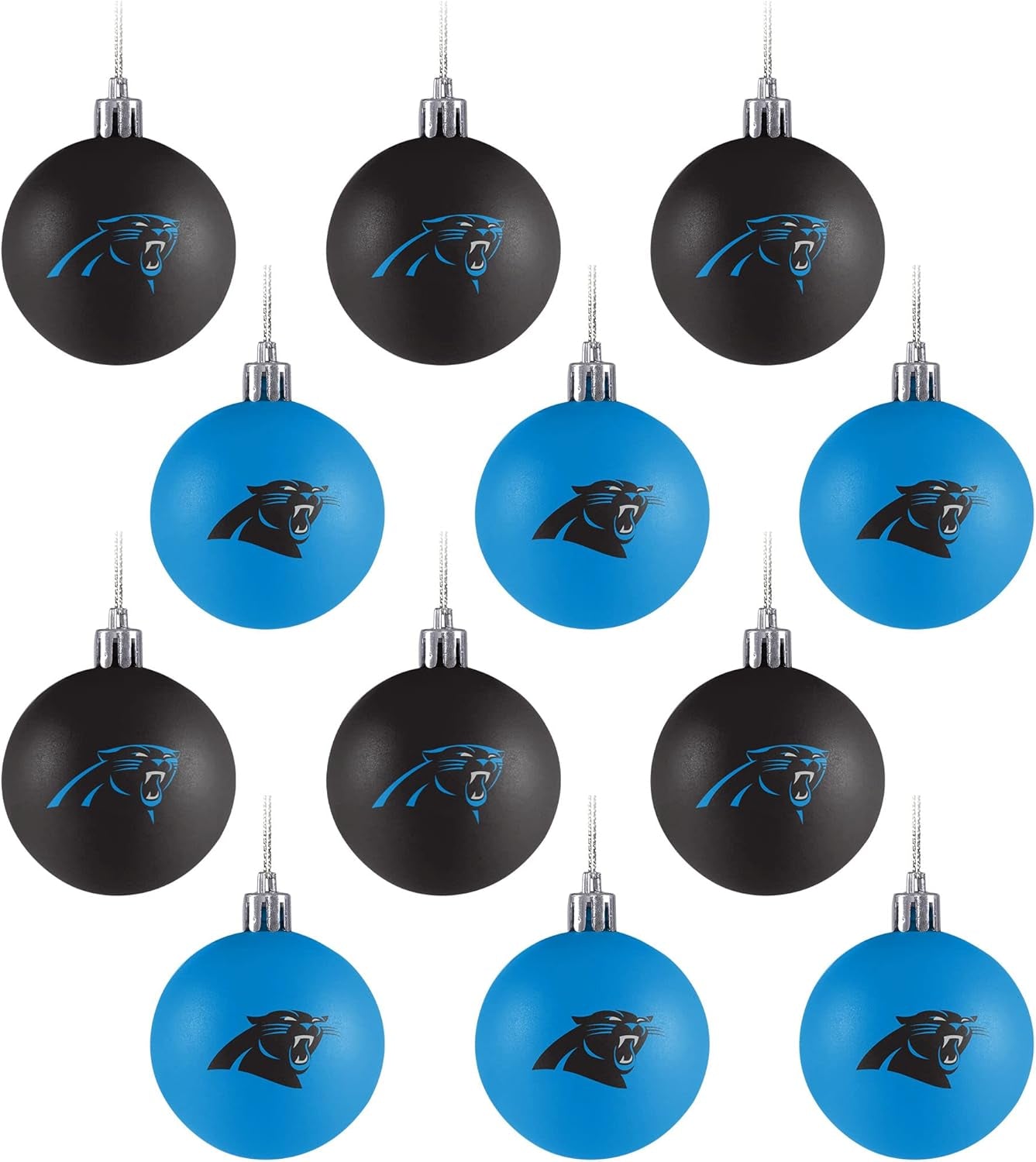 Foco NFL Team Logo 12-Pack Ball Hanging Tree Holiday Ornament Set
