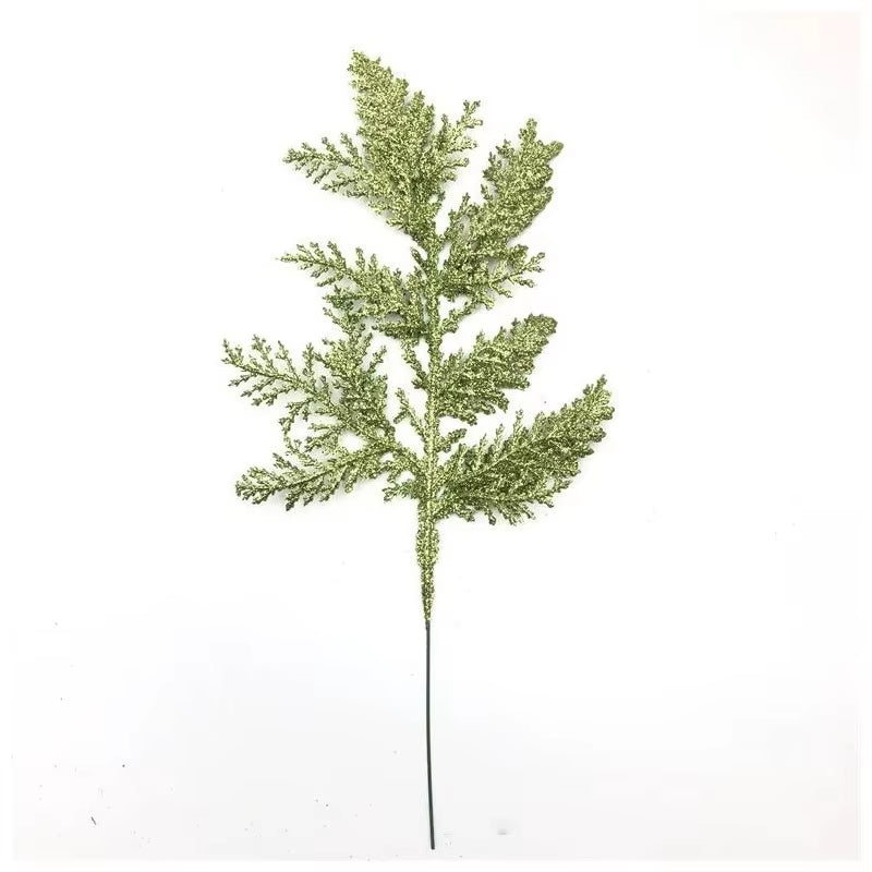 5Pcs Artificial Christmas Decor Pine Needle Home Room Decoration Christmas Tree Hanging Accessories Navidad Party New Year Decor