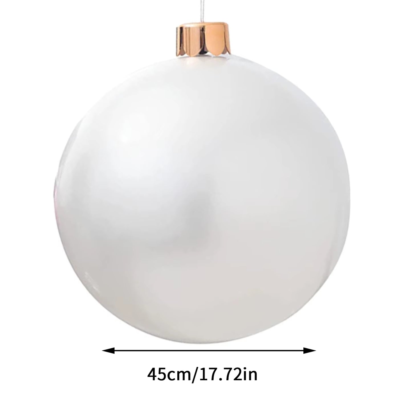 Outdoor Christmas Inflatable Decorated Ball Made PVC Giant No Light Large Balls Tree Decorations Outdoor Toy Ball 2022