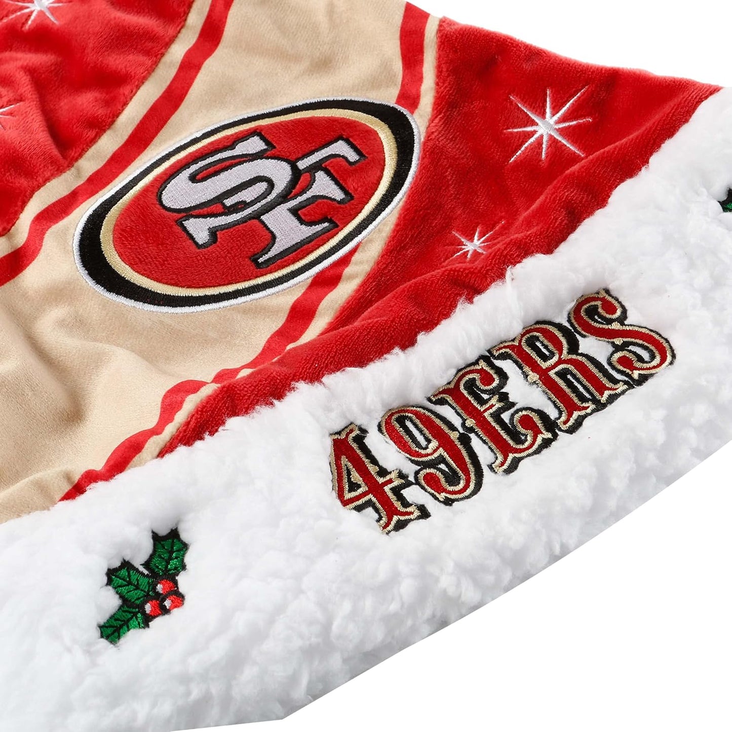 Foco NFL Team Logo High End Holiday Santa Cap Hat