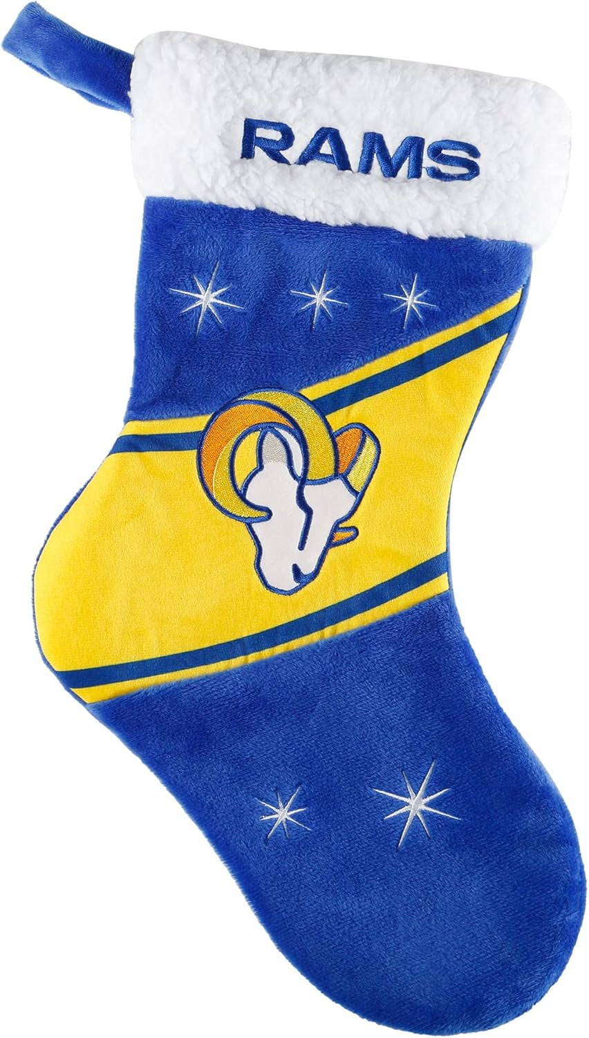 Foco NFL Team Logo Plush 17" Holiday High End Stocking