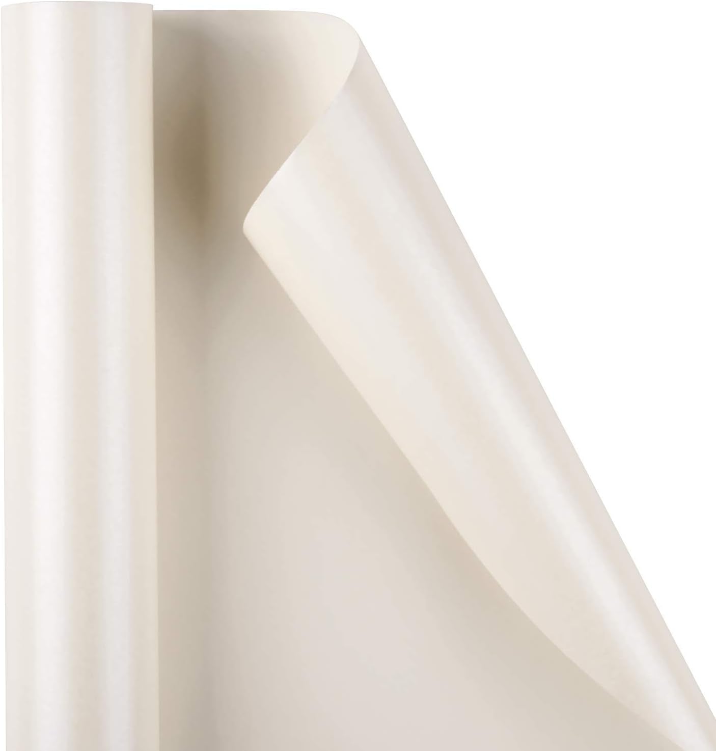 RUSPEPA off White Matte Wrapping Paper-81.5 Sq Ft-Solid Color Pearly-Lustre Paper Perfect for Wedding, Birthday, Christmas, Baby Shower -30Inch X 32.8Feet