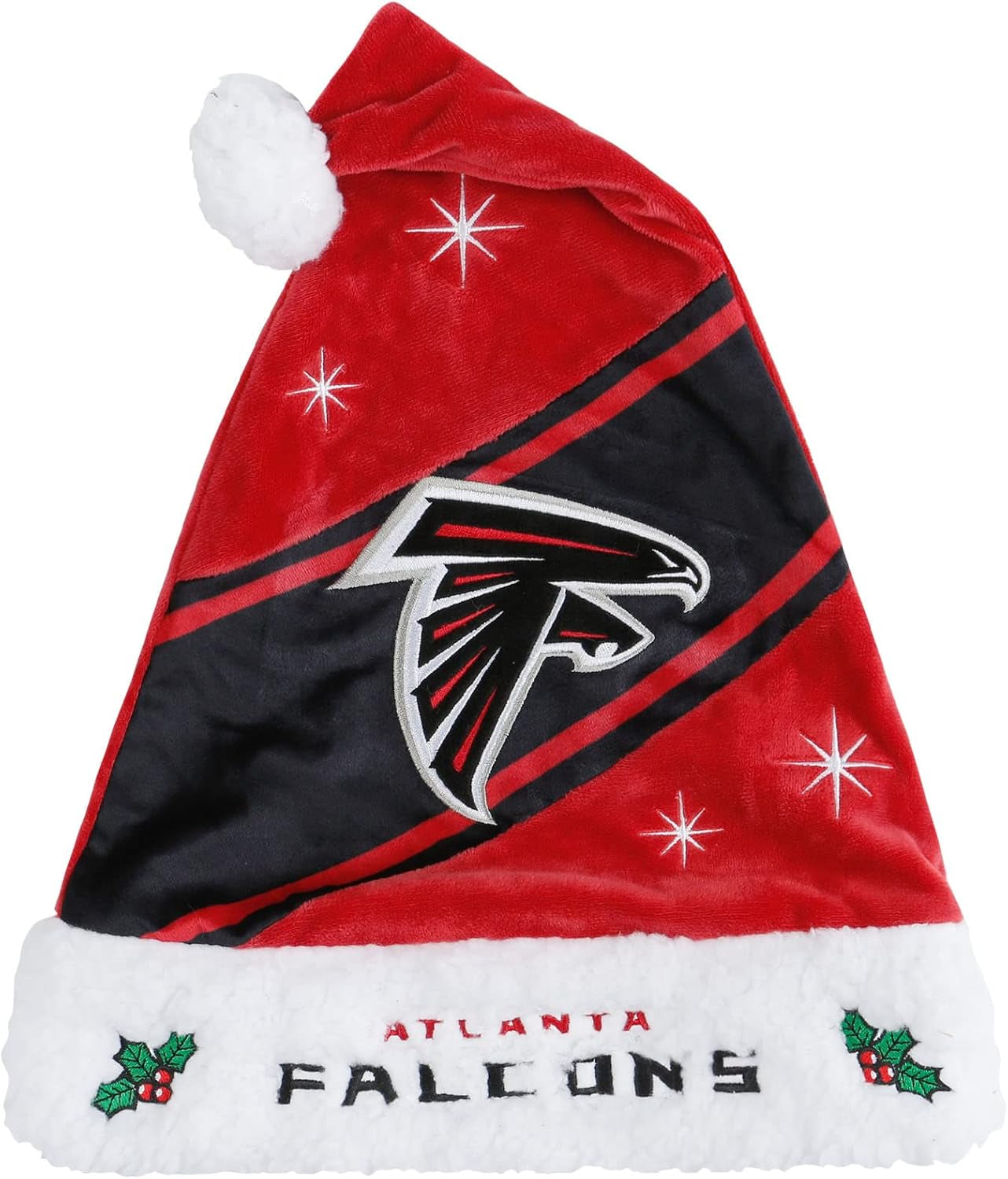 Foco NFL Team Logo High End Holiday Santa Cap Hat
