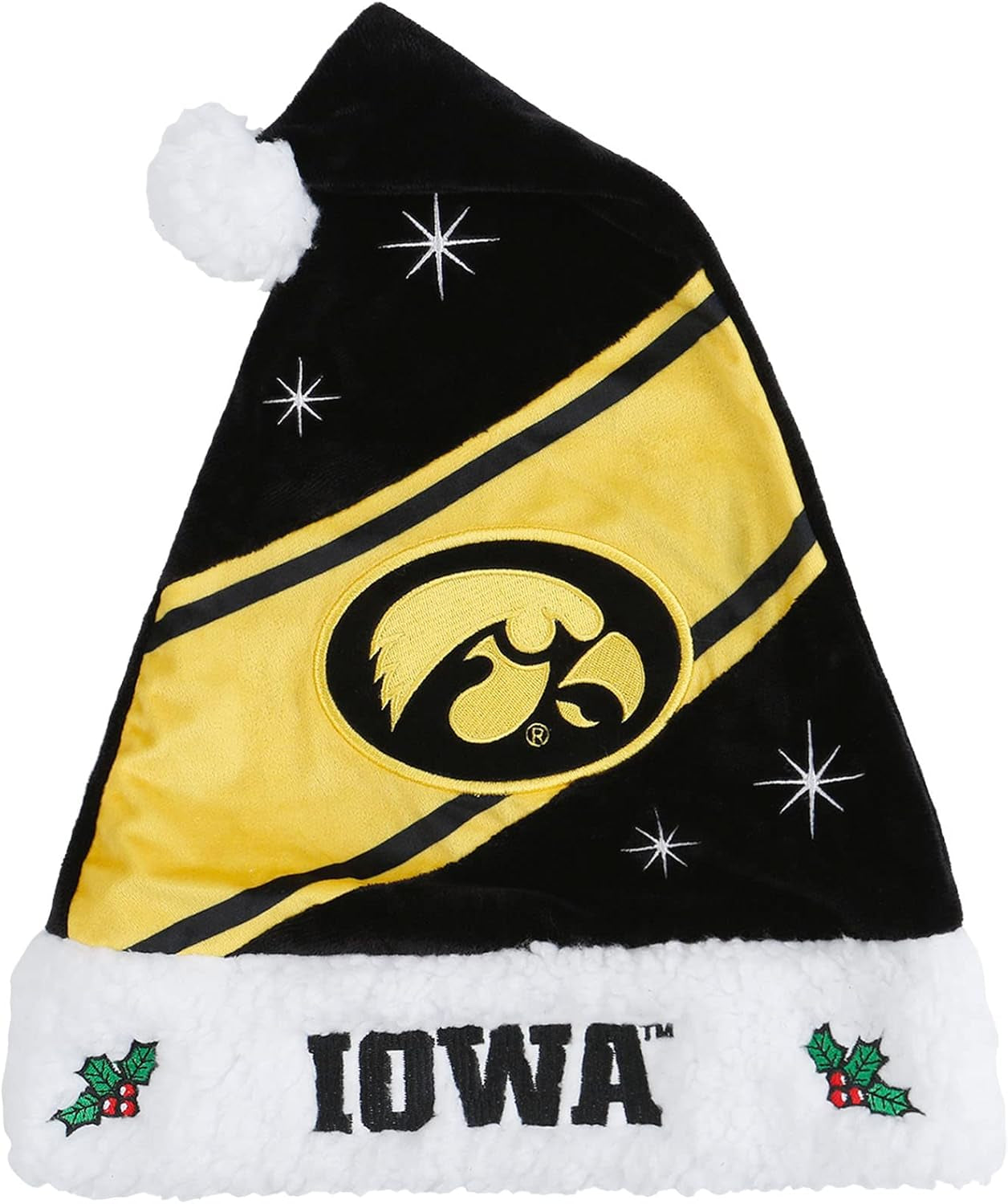 FOCO NCAA Team Logo High End Holiday Santa Cap Hat