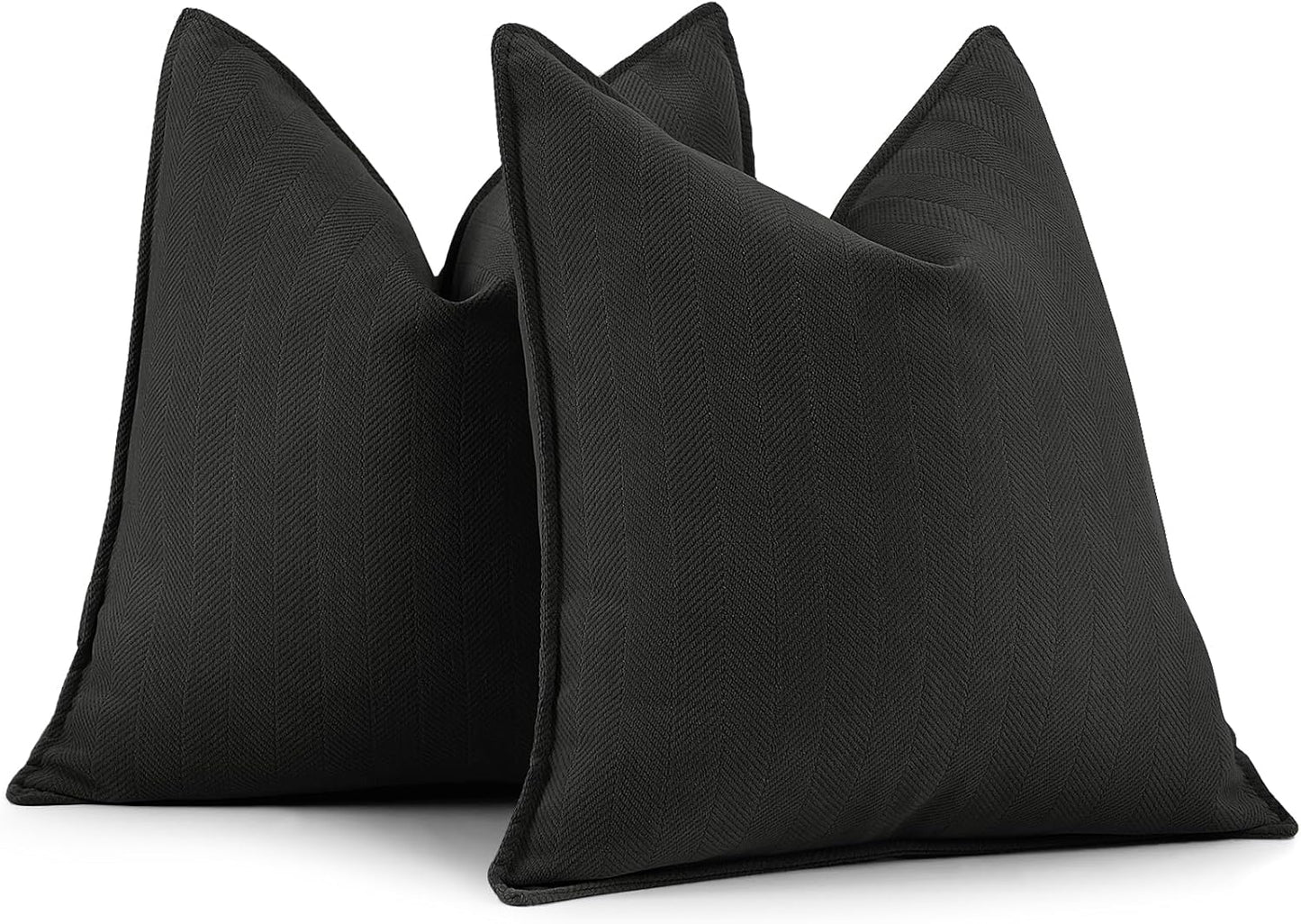 ZWJD Rust Throw Pillow Covers 18X18 Set of 2 Chenille Fall Pillow Covers with Elegant Design Soft and Luxurious Decorative Throw Pillows for Couch, Bed, and Home Decor