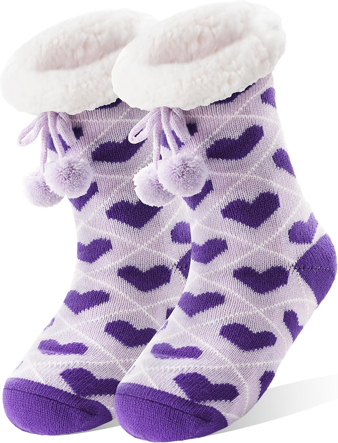 Experience Ultimate Comfort with MOGGEI Women's Cozy Fluffy Fuzzy Grip Slipper Socks - Perfect for Winter Warmth!