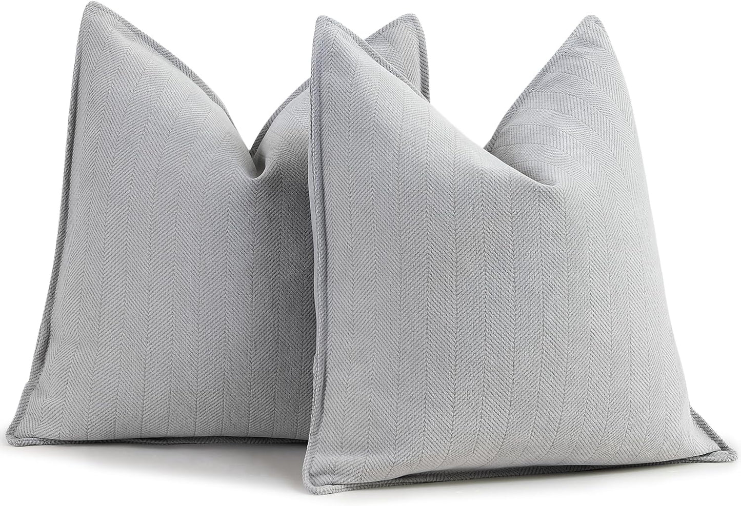 ZWJD Rust Throw Pillow Covers 18X18 Set of 2 Chenille Fall Pillow Covers with Elegant Design Soft and Luxurious Decorative Throw Pillows for Couch, Bed, and Home Decor