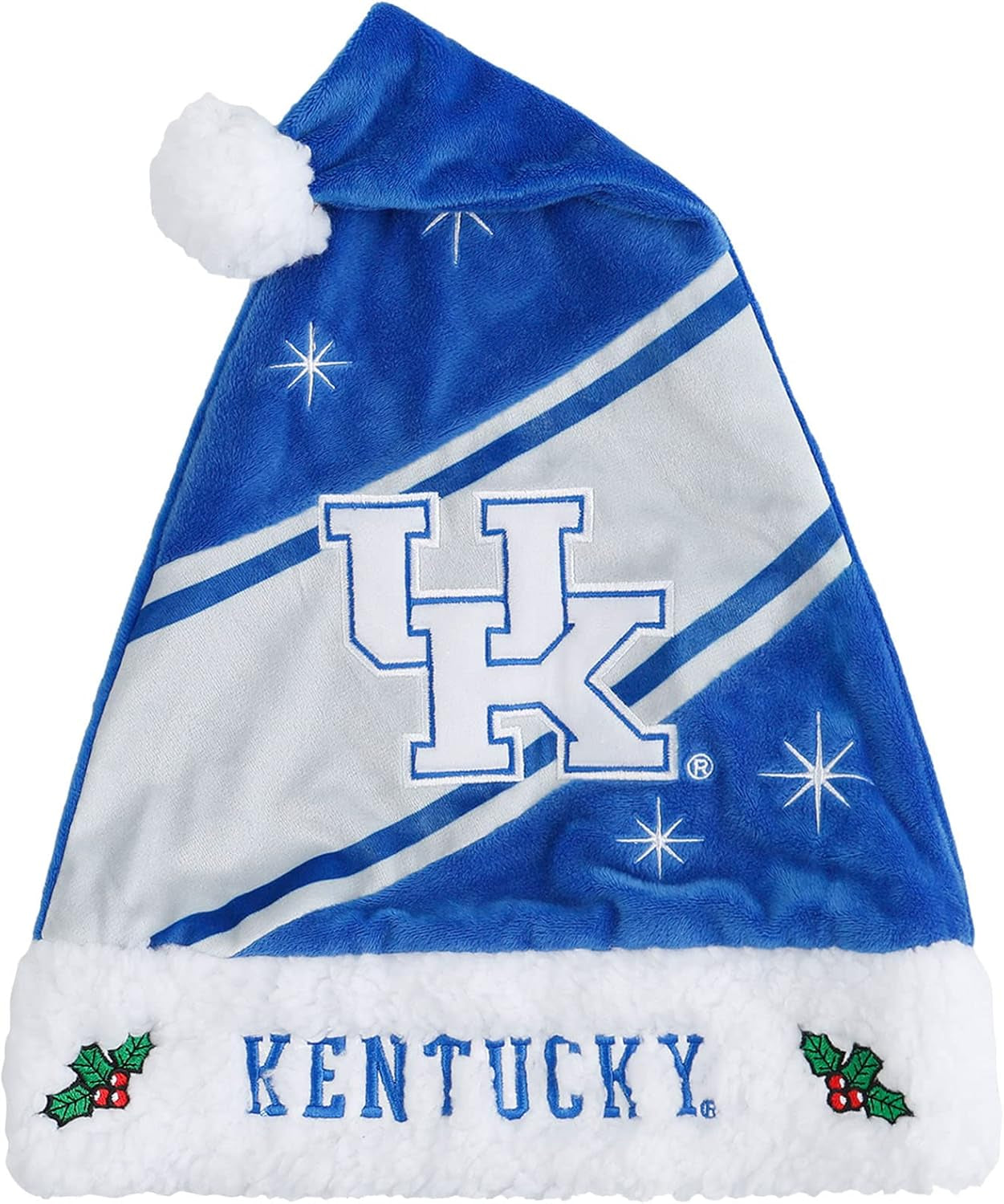 FOCO NCAA Team Logo High End Holiday Santa Cap Hat