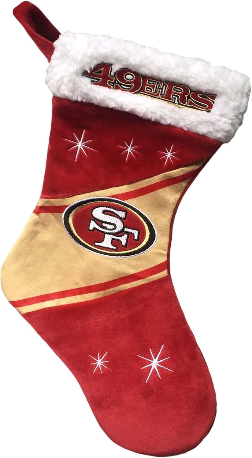 Foco NFL Team Logo Plush 17" Holiday High End Stocking