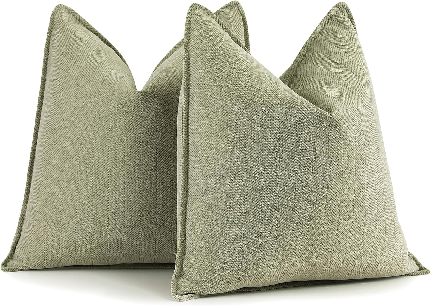 ZWJD Rust Throw Pillow Covers 18X18 Set of 2 Chenille Fall Pillow Covers with Elegant Design Soft and Luxurious Decorative Throw Pillows for Couch, Bed, and Home Decor