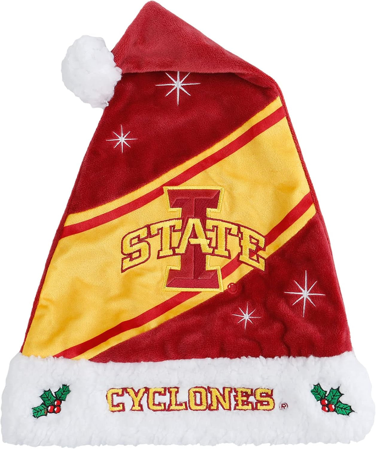 FOCO NCAA Team Logo High End Holiday Santa Cap Hat