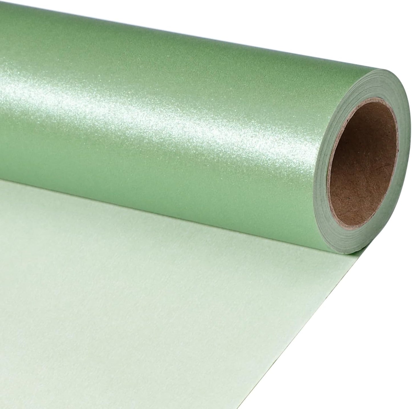 Laribbons Jumbo Roll Green Wrapping Paper, 30 Inch X 33 Feet, Solid Color Pearly-Lustre Gift Wrapping Paper Rolls for Wedding, Christmas, Valentine'S Day, Birthday, Baby Shower