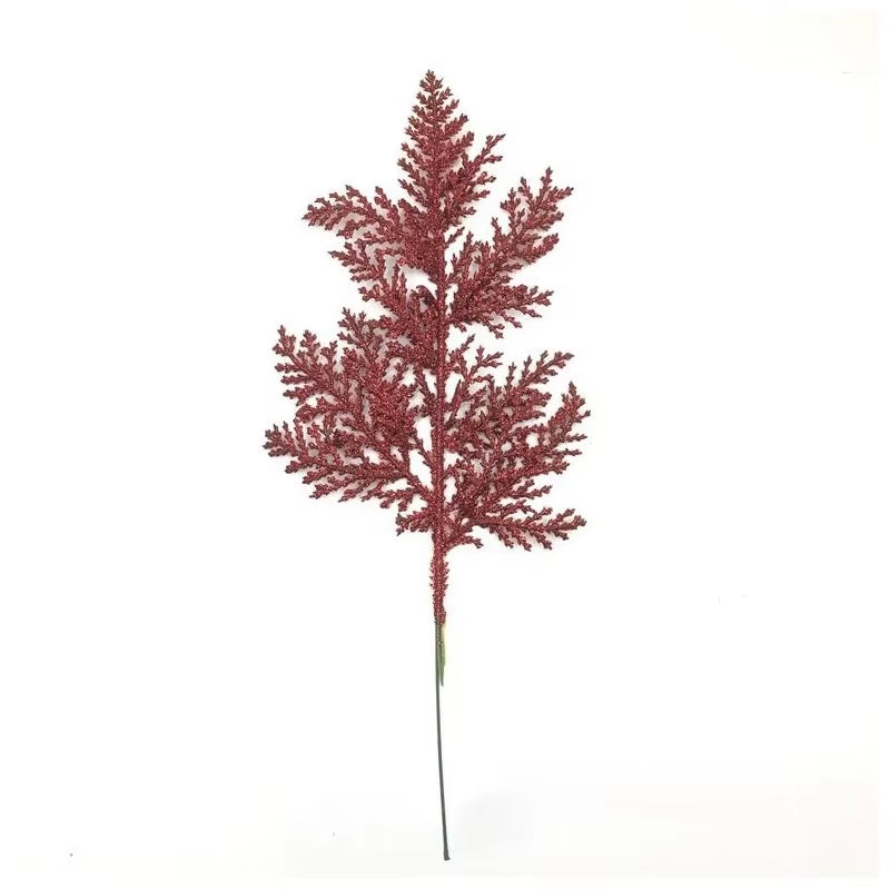 5Pcs Artificial Christmas Decor Pine Needle Home Room Decoration Christmas Tree Hanging Accessories Navidad Party New Year Decor