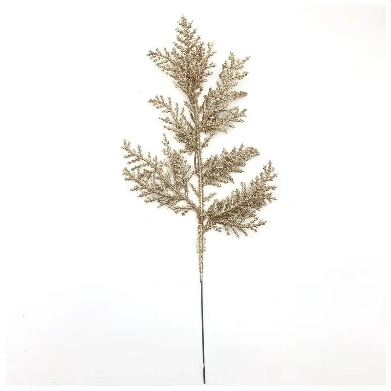 5Pcs Artificial Christmas Decor Pine Needle Home Room Decoration Christmas Tree Hanging Accessories Navidad Party New Year Decor