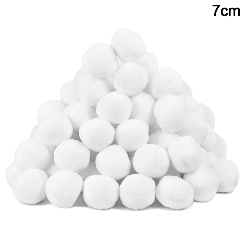 50Pack Soft Snow Fake Balls Christmas Kids Gift Toy Indoor Outdoor Snow Fight Ball Set Xmas Tree Ornament Decoration for Home