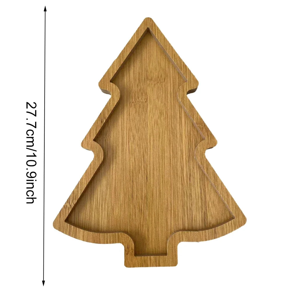 Tree Appetizer Platter Candy Snack Dessert Serving Dish Christmas Tree Tray Plate for Food Appetizers Desserts Snacks Sushi