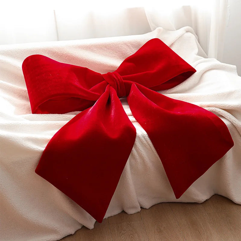 60/85Cm Red Velvet Oversized Christmas Bow Enlarged Christmas Hanging Christmas Tree Hanging Decoration Festive Scene
