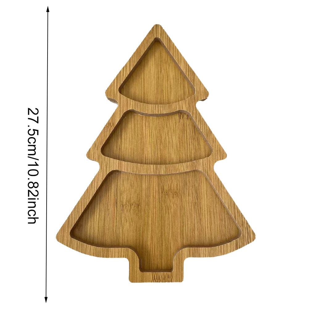 Tree Appetizer Platter Candy Snack Dessert Serving Dish Christmas Tree Tray Plate for Food Appetizers Desserts Snacks Sushi