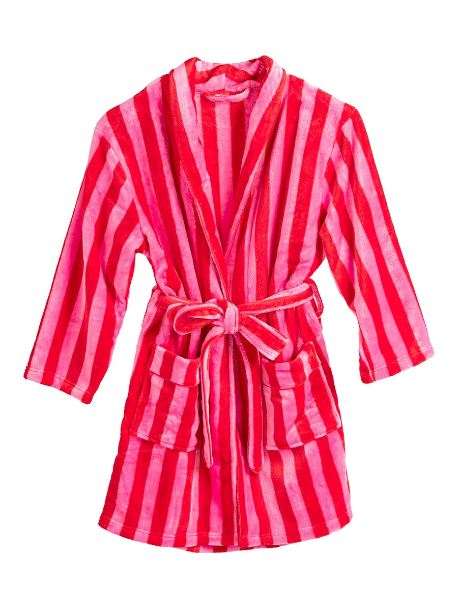 Christmas Fuzzy Fleece Robes for Women Cozy Plush Bathrobe Shawl Collar Warm Winter Short Robes with Belt Pockets Ladies