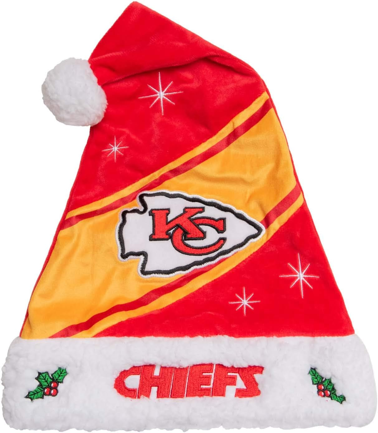 Foco NFL Team Logo High End Holiday Santa Cap Hat