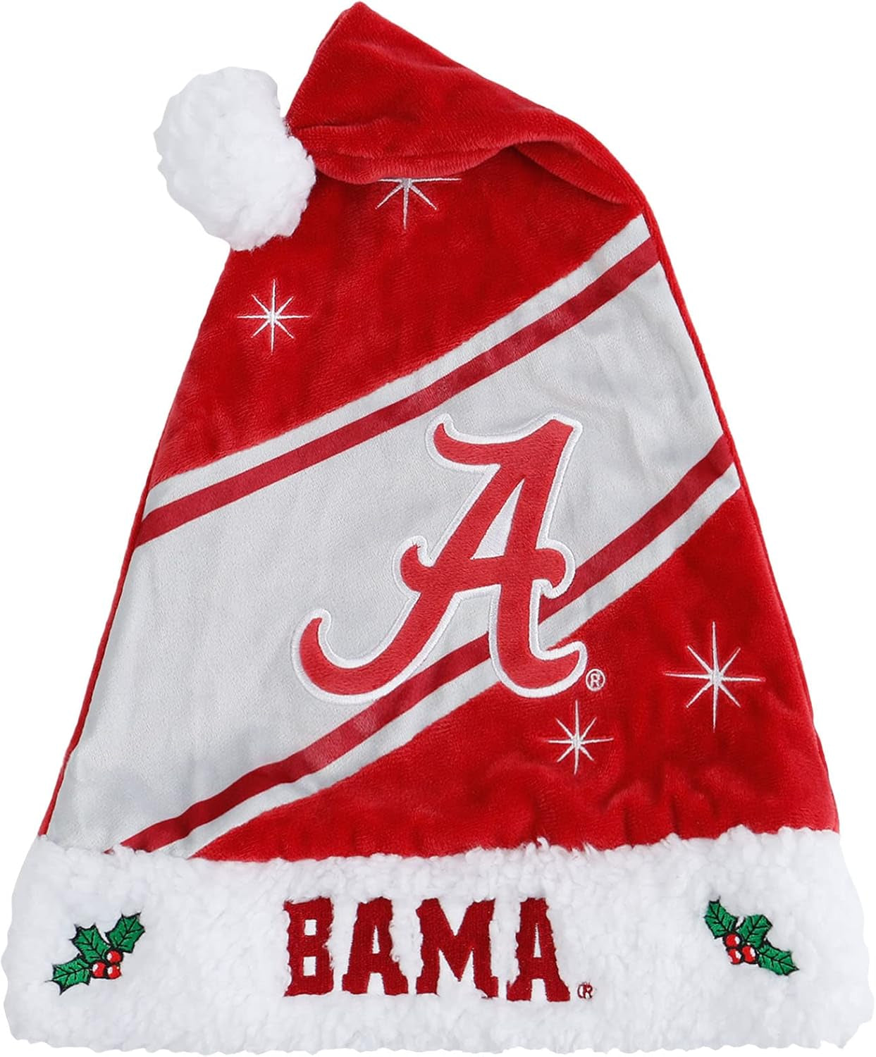 FOCO NCAA Team Logo High End Holiday Santa Cap Hat