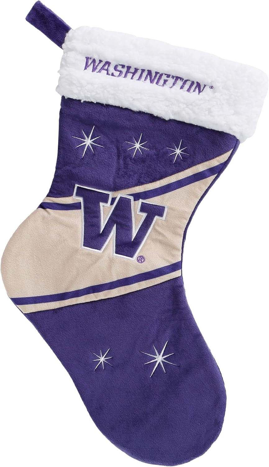 Foco NCAA Team Logo Plush 17" Holiday High End Stocking