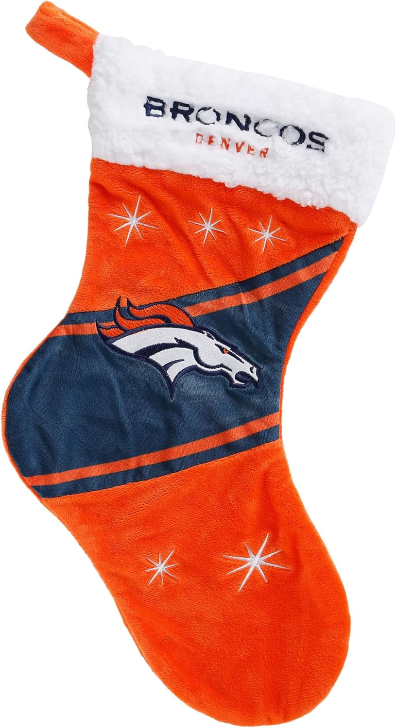 Foco NFL Team Logo Plush 17" Holiday High End Stocking