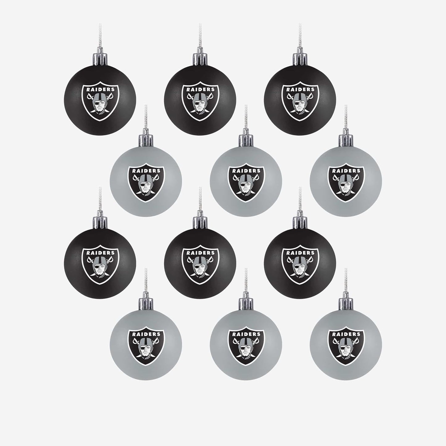 Foco NFL Team Logo 12-Pack Ball Hanging Tree Holiday Ornament Set