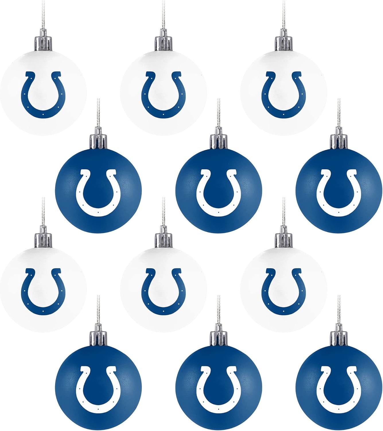 Foco NFL Team Logo 12-Pack Ball Hanging Tree Holiday Ornament Set