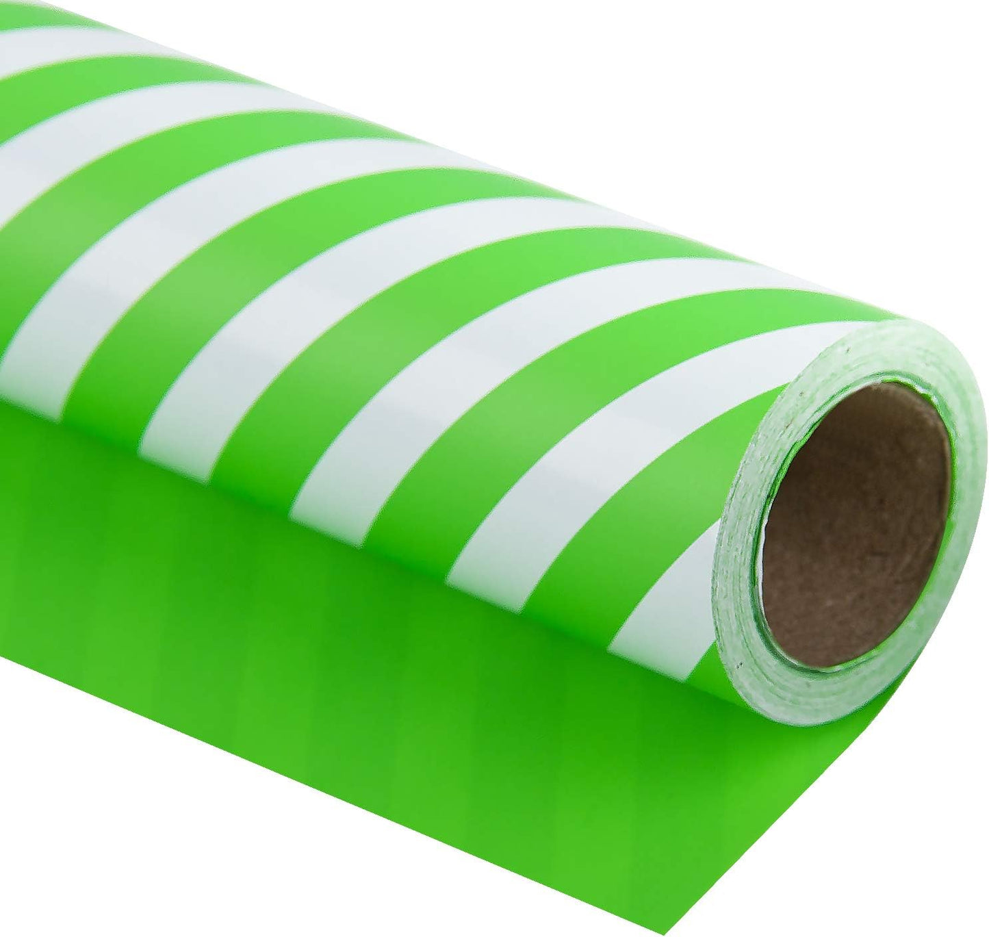 WRAPAHOLIC 30 Inch Reversible Wrapping Paper - Jumbo Roll Red and Stripes Design for Birthday, Holiday, Wedding, Baby Shower Wrap - 30 Inch X 33 Feet
