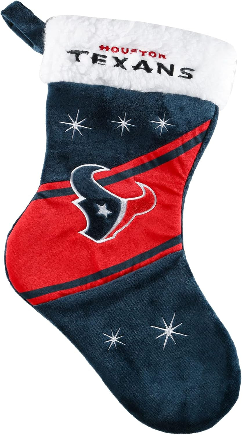 Foco NFL Team Logo Plush 17" Holiday High End Stocking