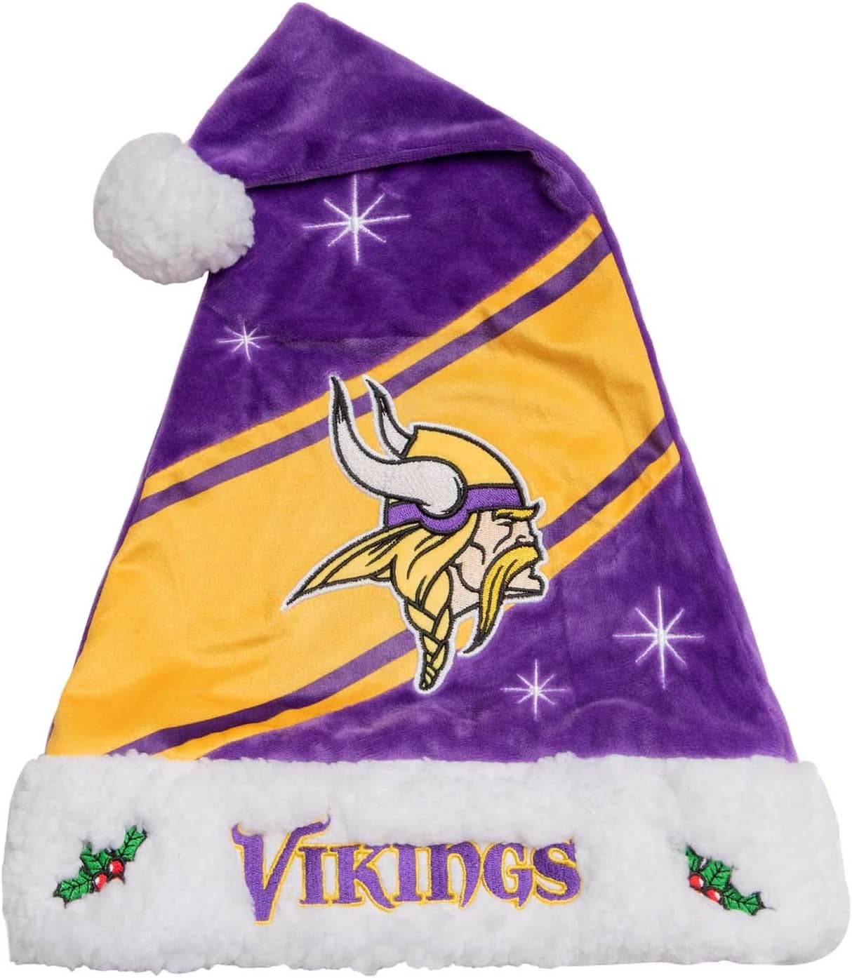 Foco NFL Team Logo High End Holiday Santa Cap Hat