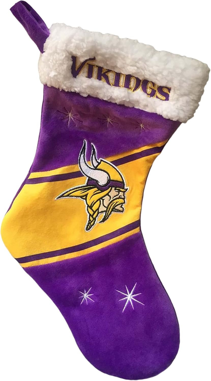Foco NFL Team Logo Plush 17" Holiday High End Stocking