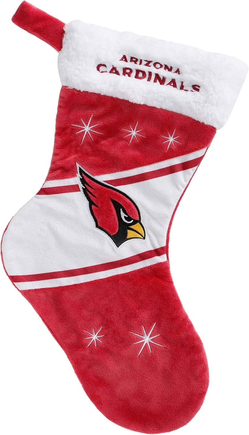 Foco NFL Team Logo Plush 17" Holiday High End Stocking