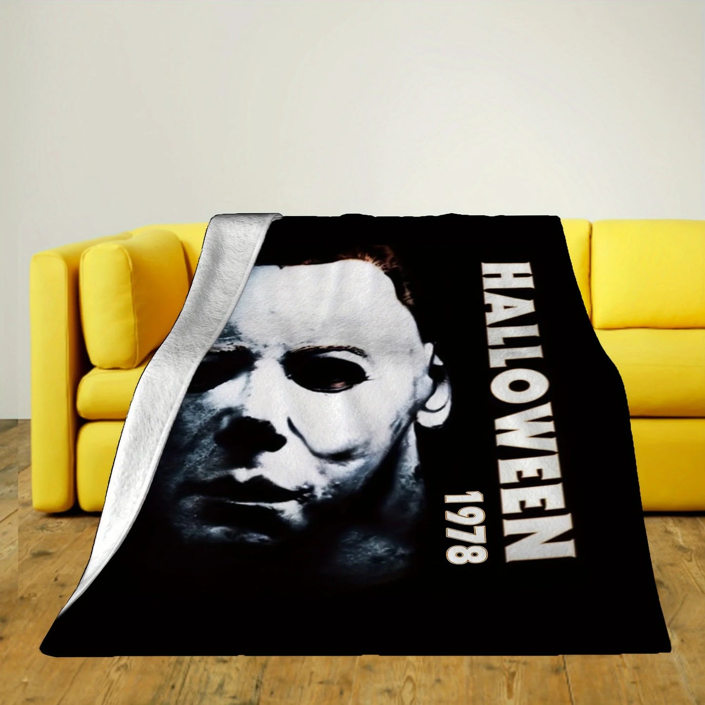 Horror Movie Halloween Character Cover Blanket, Halloween Blanket - for Sofa, Bed, Travel, Camping, Living Room, Office - Four S