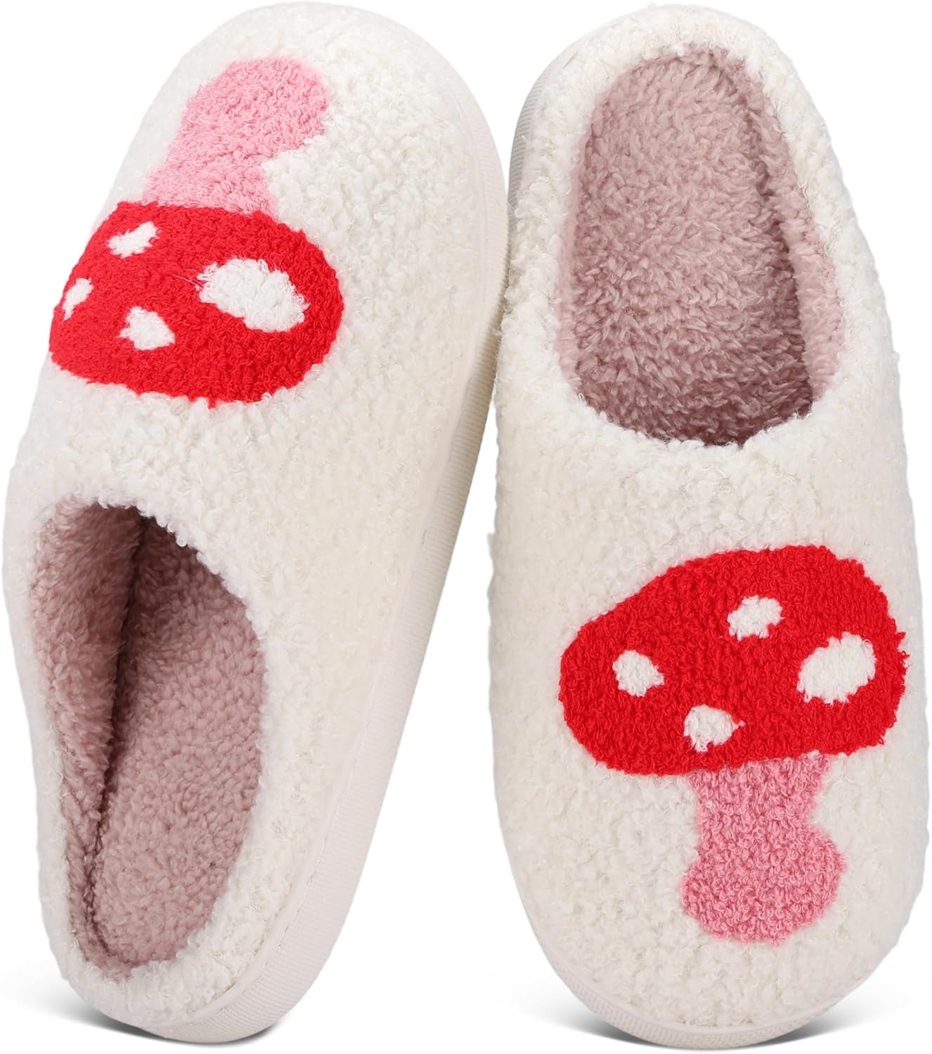 Halloween Slippers for Women Men Spooky Pumpkin Ghost Fuzzy Plush Warm Cozy Slippers Indoor Outdoor House Shoes
