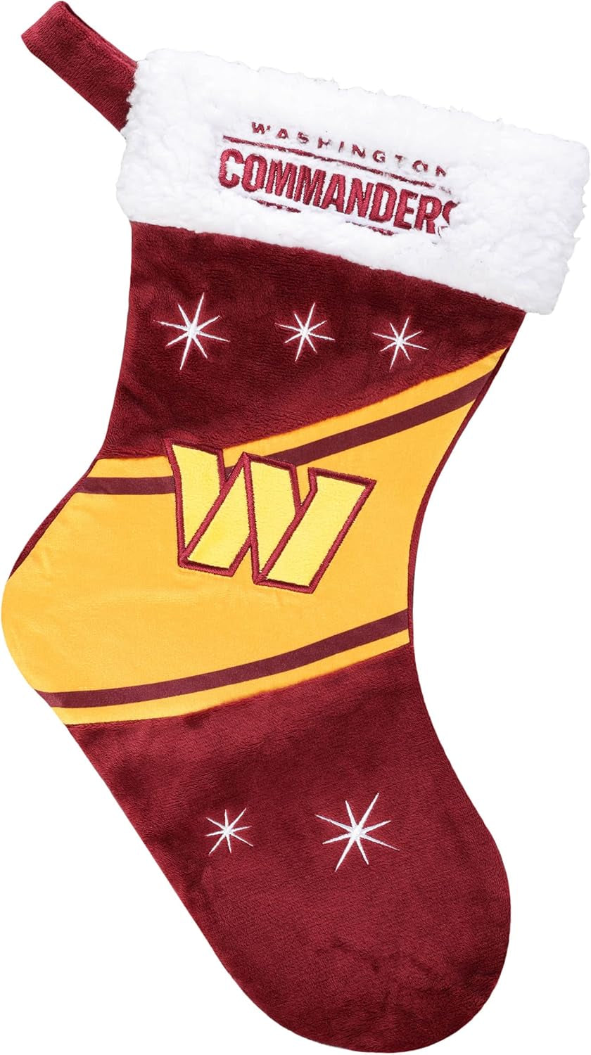 Foco NFL Team Logo Plush 17" Holiday High End Stocking