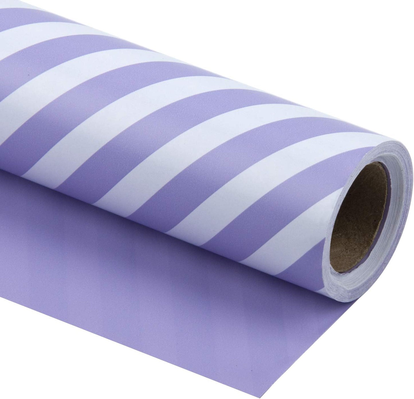 WRAPAHOLIC 30 Inch Reversible Wrapping Paper - Jumbo Roll Red and Stripes Design for Birthday, Holiday, Wedding, Baby Shower Wrap - 30 Inch X 33 Feet