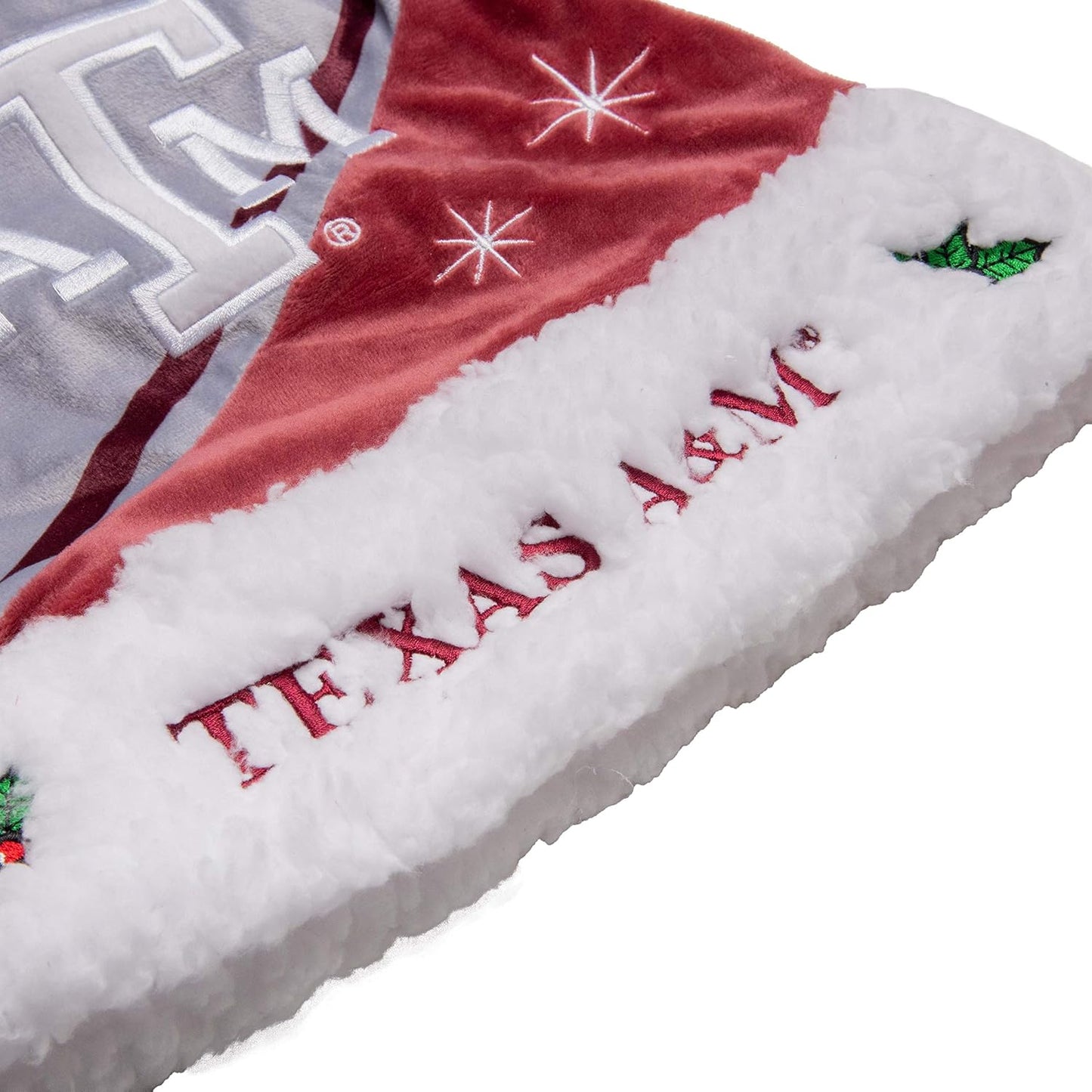 FOCO NCAA Team Logo High End Holiday Santa Cap Hat