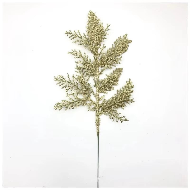 5Pcs Artificial Christmas Decor Pine Needle Home Room Decoration Christmas Tree Hanging Accessories Navidad Party New Year Decor