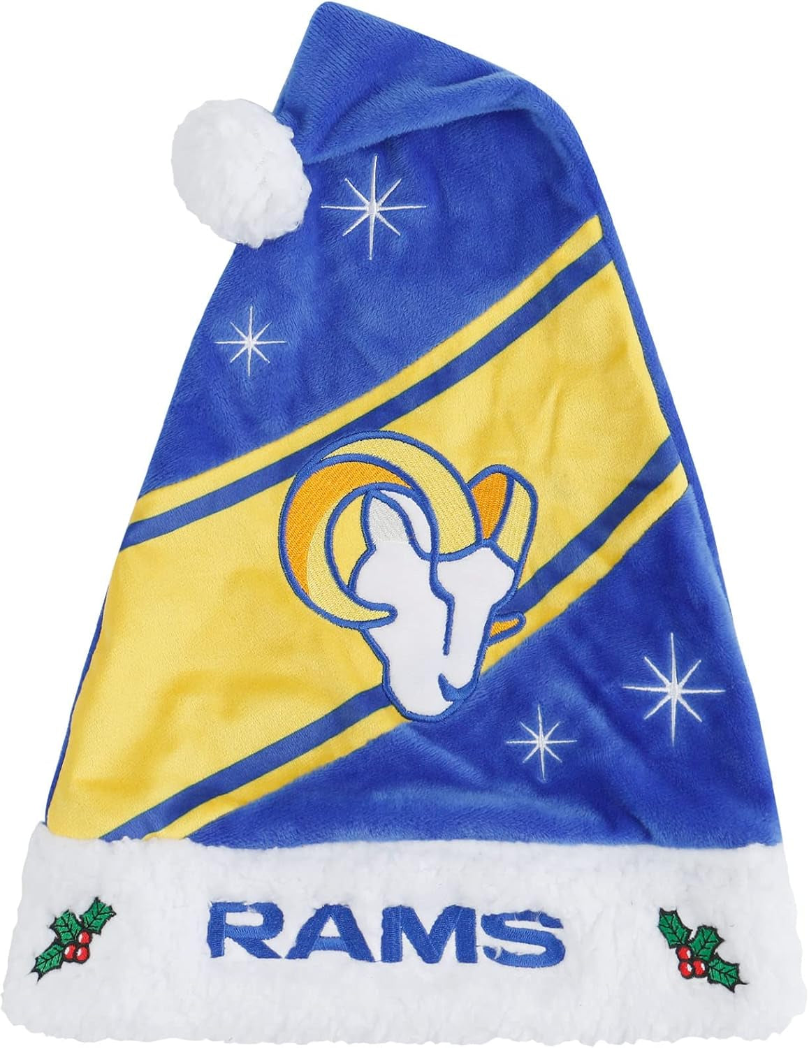 Foco NFL Team Logo High End Holiday Santa Cap Hat