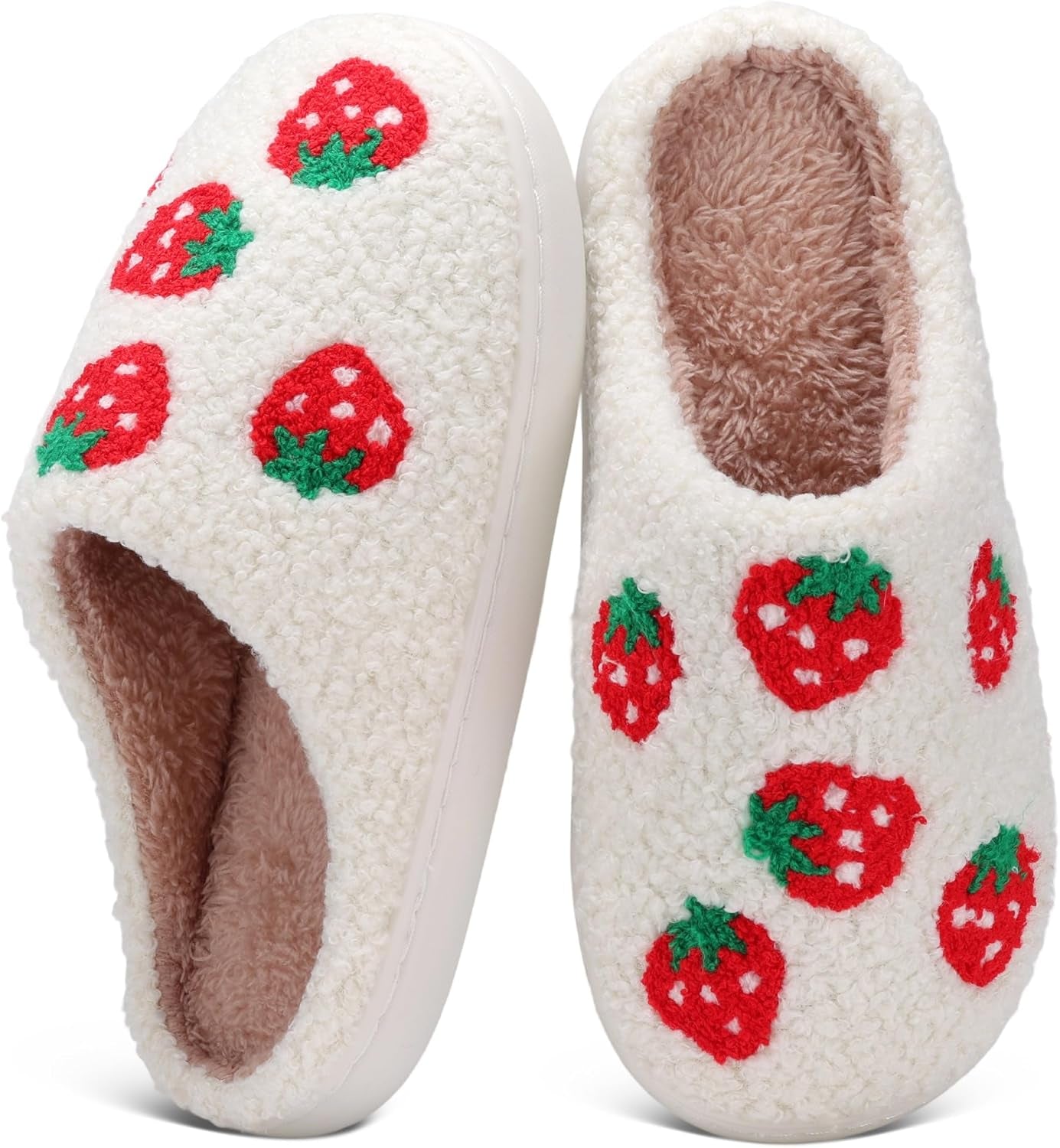 Halloween Slippers for Women Men Spooky Pumpkin Ghost Fuzzy Plush Warm Cozy Slippers Indoor Outdoor House Shoes