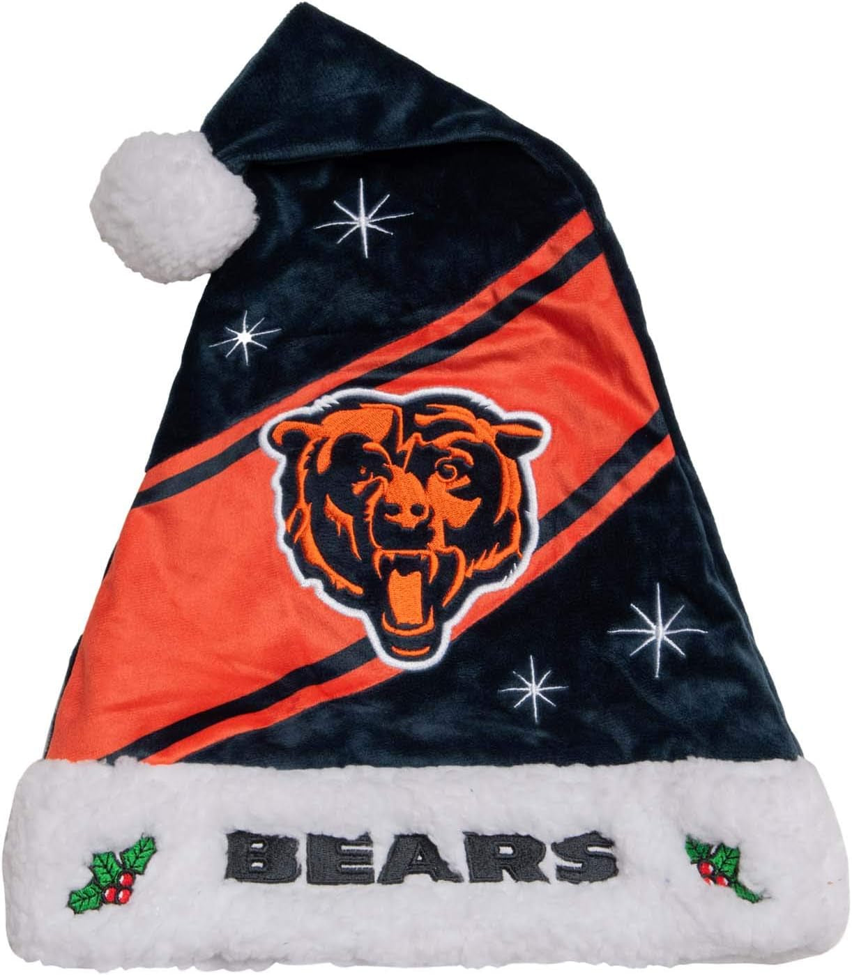 Foco NFL Team Logo High End Holiday Santa Cap Hat
