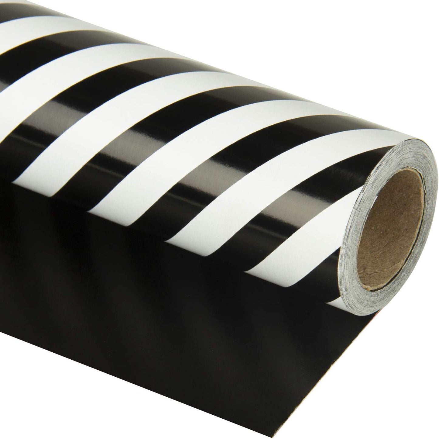 WRAPAHOLIC 30 Inch Reversible Wrapping Paper - Jumbo Roll Red and Stripes Design for Birthday, Holiday, Wedding, Baby Shower Wrap - 30 Inch X 33 Feet