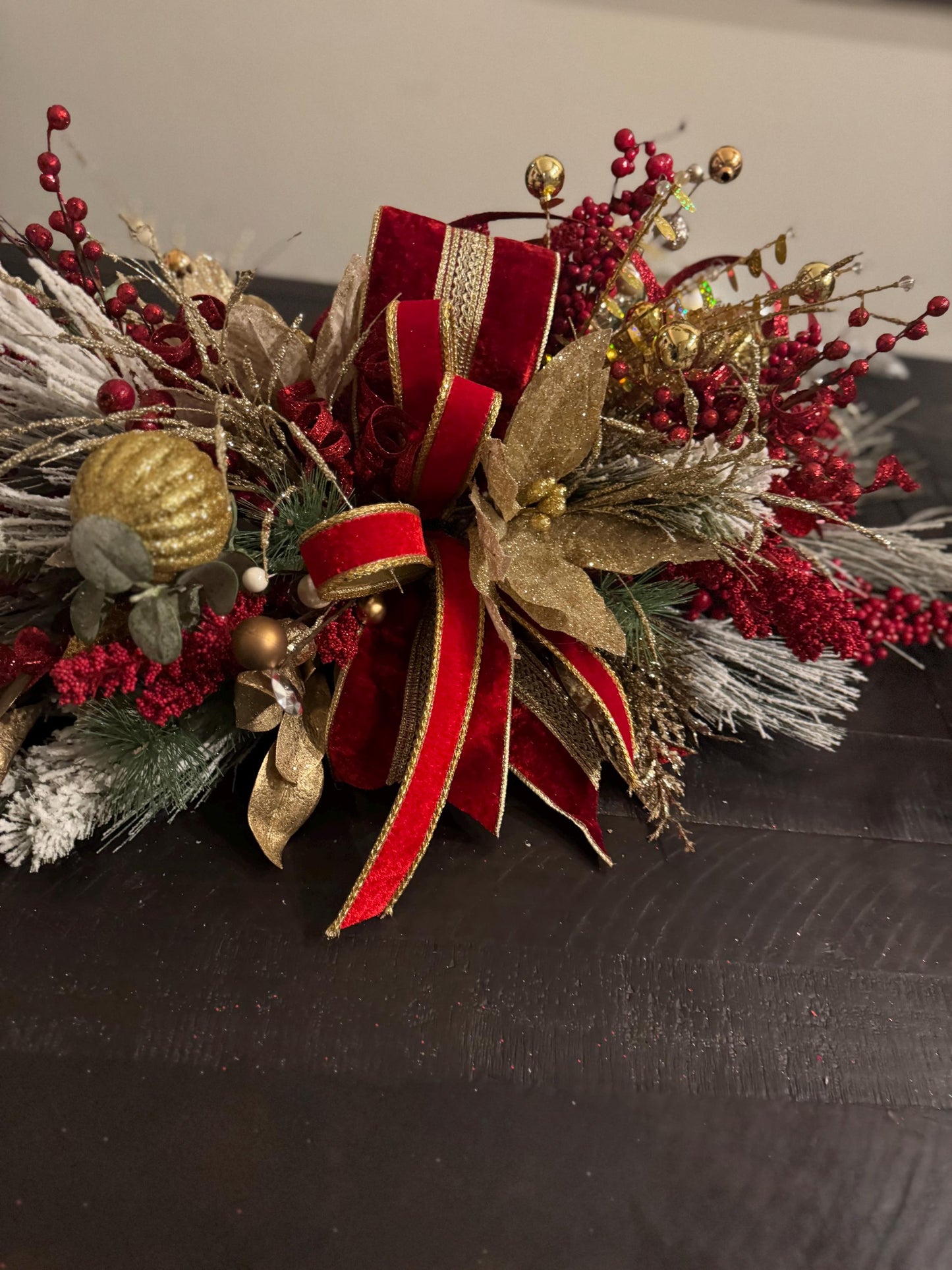 Custom Christmas Centerpiece for table 24" made to order to match your theme.